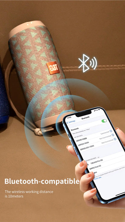 Bluetooth Speaker T&G TG117 Portable TWS Sound Box Waterproof Loudspeaker Outdoor Stereo Surround Speakers Support TF FM Radio.