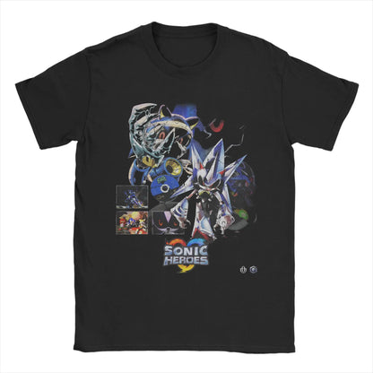 Men's Hedgehoged Shadowed T Shirt  Pure Cotton Clothes Novelty Short Sleeve Round Neck Tee Shirt Summer T-Shirts.