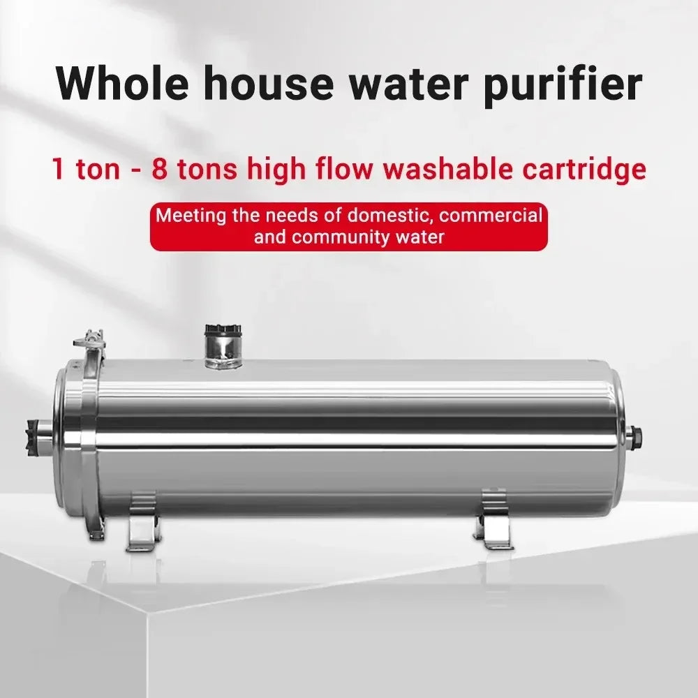 DIVEDEER Water Purifier Filtration Purification Soften Ultration Water Filter 0.01um SUS304 Whole House Water Purifier PVDF.