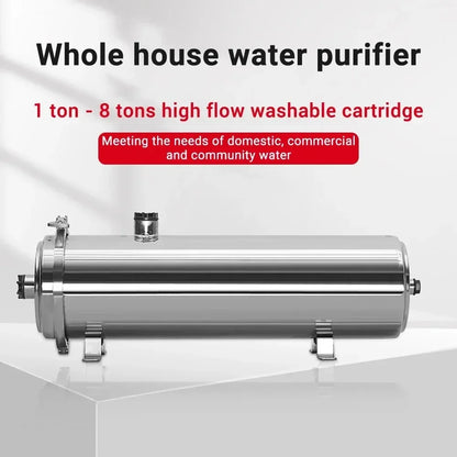 DIVEDEER Water Purifier Filtration Purification Soften Ultration Water Filter 0.01um SUS304 Whole House Water Purifier PVDF.