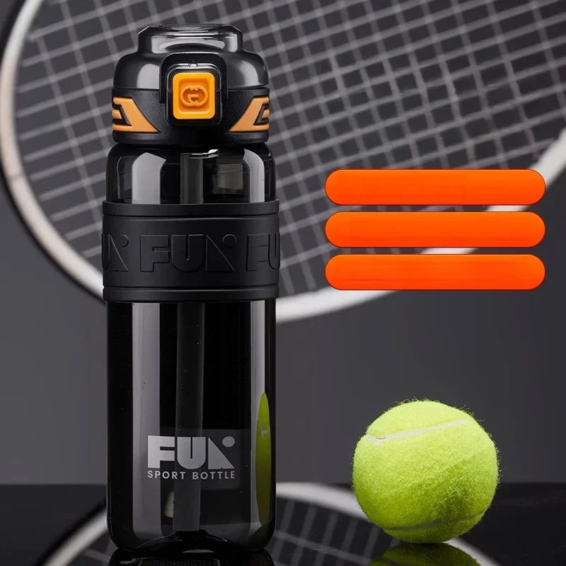 Portable Sports Water Cup For Men Tritan Material One Key Open Cover Fitness Cups High Temperature Seal Leakproof Kettle.