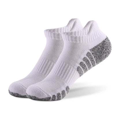 3pairs thickened towel bottom running socks mesh boat socks non-slip breathable sports socks Low cut Men's socks Women's socks.