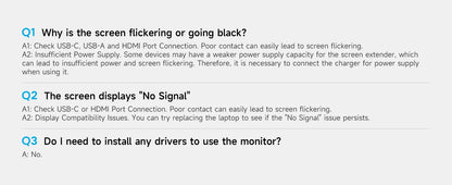 Dopesplay 14.1inch Laptops Screen Extender Triple Dual FHD 1200P IPS Portable Monitors For Windows Macbook Chrome 13.3-17.3 inch.