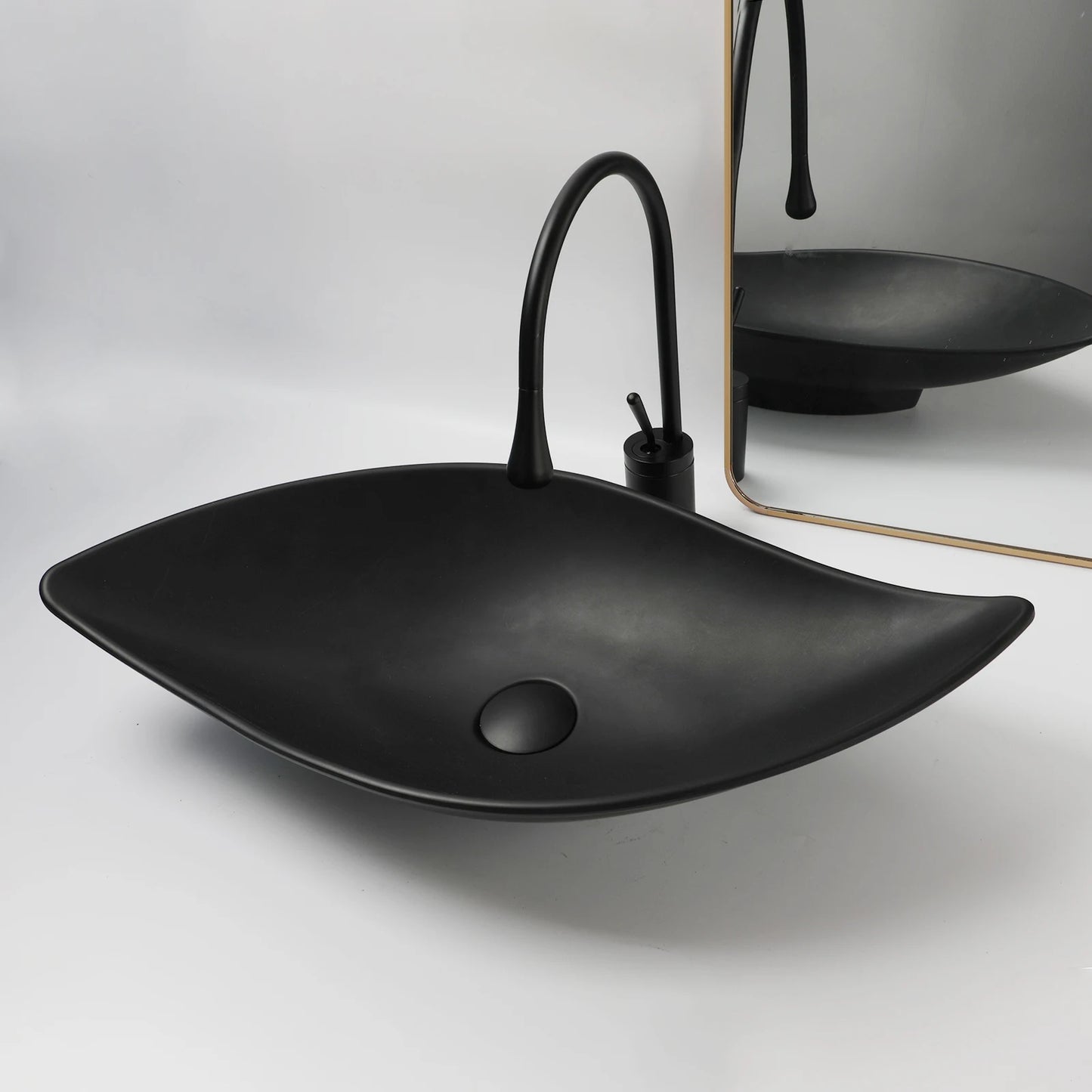 KEMAIDI Waschbecken-Set für Badezimmer, blaues Waschbecken, Deckmontage, Waschtisch-Waschbecken mit einem Griff, Aufsatzwaschbecken-Wasserhahn-Kombination