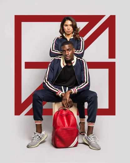 Supzoom New Arrival Top Fashion Leisure Uniform Autumn And Winter Couples Casual Striped Sports Running Sportswear Men Set.