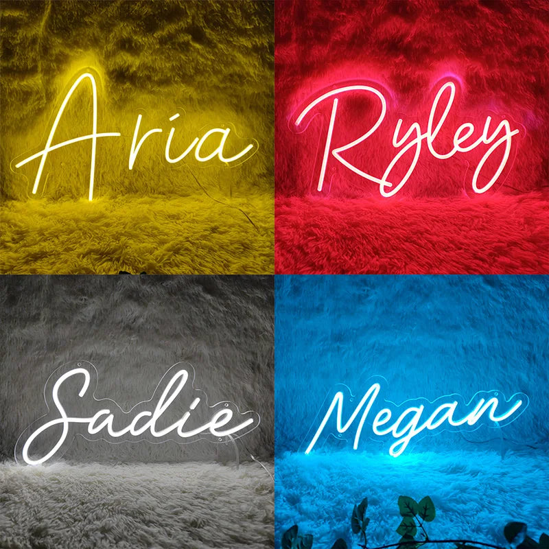 Custom Neon Sign Led Name Light for Kids Name Custom Signs Teenage Gift Led Neon Sign for Wall Decor Bedroom Decor Personalized.