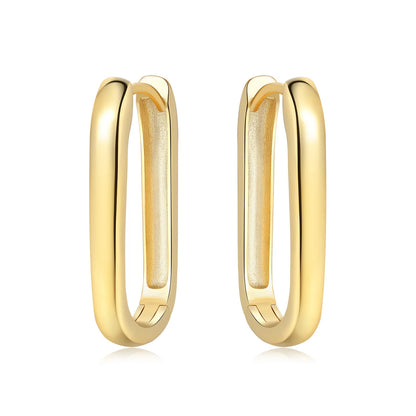 Original 2025 S925 Sterling Silver Zircon 18K Gold Lining Vintage Hoop Earrings for Women Birthday Party Wedding Gift Jewellery