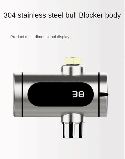 2025 New Kitchen stainless steel electric hot water faucet instant hot heating faucet water heater hot and cold.