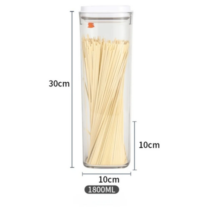 New Sealed Food Container Transparent with Lid Milk Powder Container Keep Fresh Press Type Noodle Storage Box Storage Container.