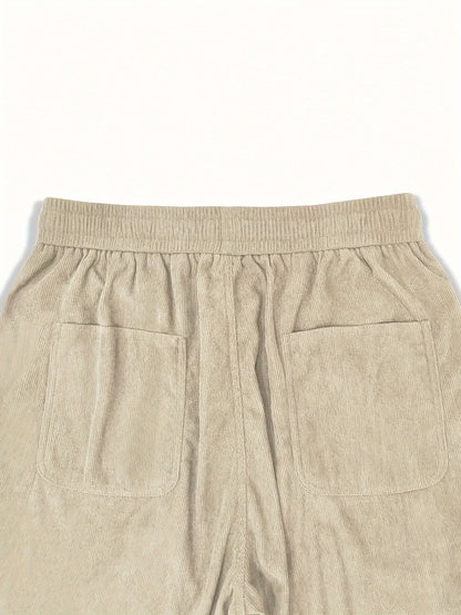 Corduroy pants men clothing Sweatpants Loose-Fit Casual Pants man baggy hosen Regular Length Trousers men cargo pants women