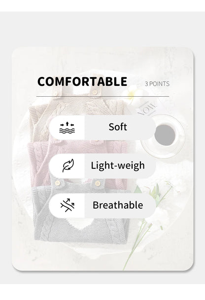 Baby Strampler Ärmellose Neugeborene Mädchen Gestrickte Strap Overalls Playsuits 0-18m Einem Stück Infant Outwear Overalls Kinder Kleidung.