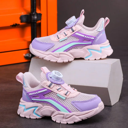 New Children Sports Shoes Boy Sneaker Black Mesh Summer Breathable Kids Casual Shoes Boy Running Tennis Running Sneaker.