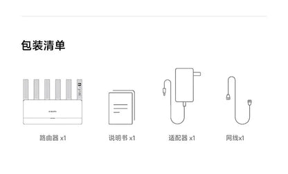 Xiaomi Router BE6500 Wi-Fi 7 4-Core 2.5G Ethernet Port lOT Intelligent Linkage Mesh Networking MLO Dual Bands Mijia APP Control.