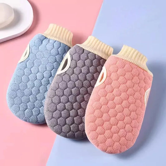 Bath Glove Honeycomb Body Scrub Towel Skin Exfoliating Scrubber Brush Back Body Massage Rubbing Dead Skin Cleansing Bathing Tool.