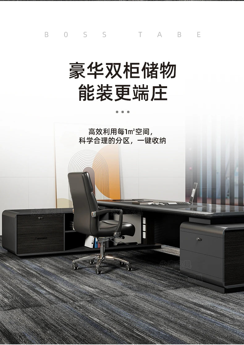 Nordischer minimalistischer Büroschreibtisch, moderner Luxus, Kreativität, Designer, L-förmiger Schreibtisch, fortschrittlicher Raum, Büromöbel, Arbeitstisch FYOD