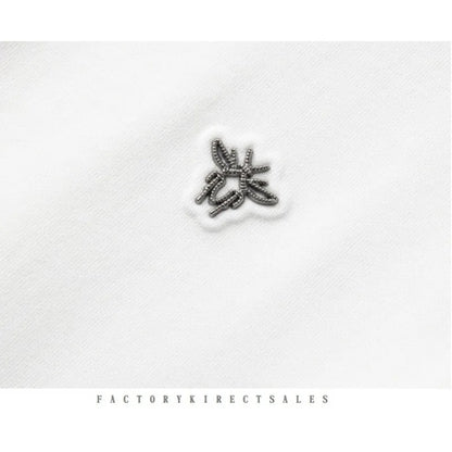 Minglu Spring Autumn Men's Sets Luxury Bee Printed Zipper Sweatshirt Solid Color Leisure Sports Elastic Wasit Pants Man Suits.