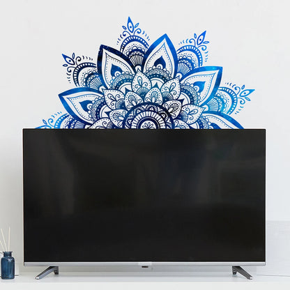 Mandala Lotus PVC Wall Sticker Eid Mubarak Lotus Flower Datura Zen Decorative Decals Sticker 30x90cm Home Wall Decoration.