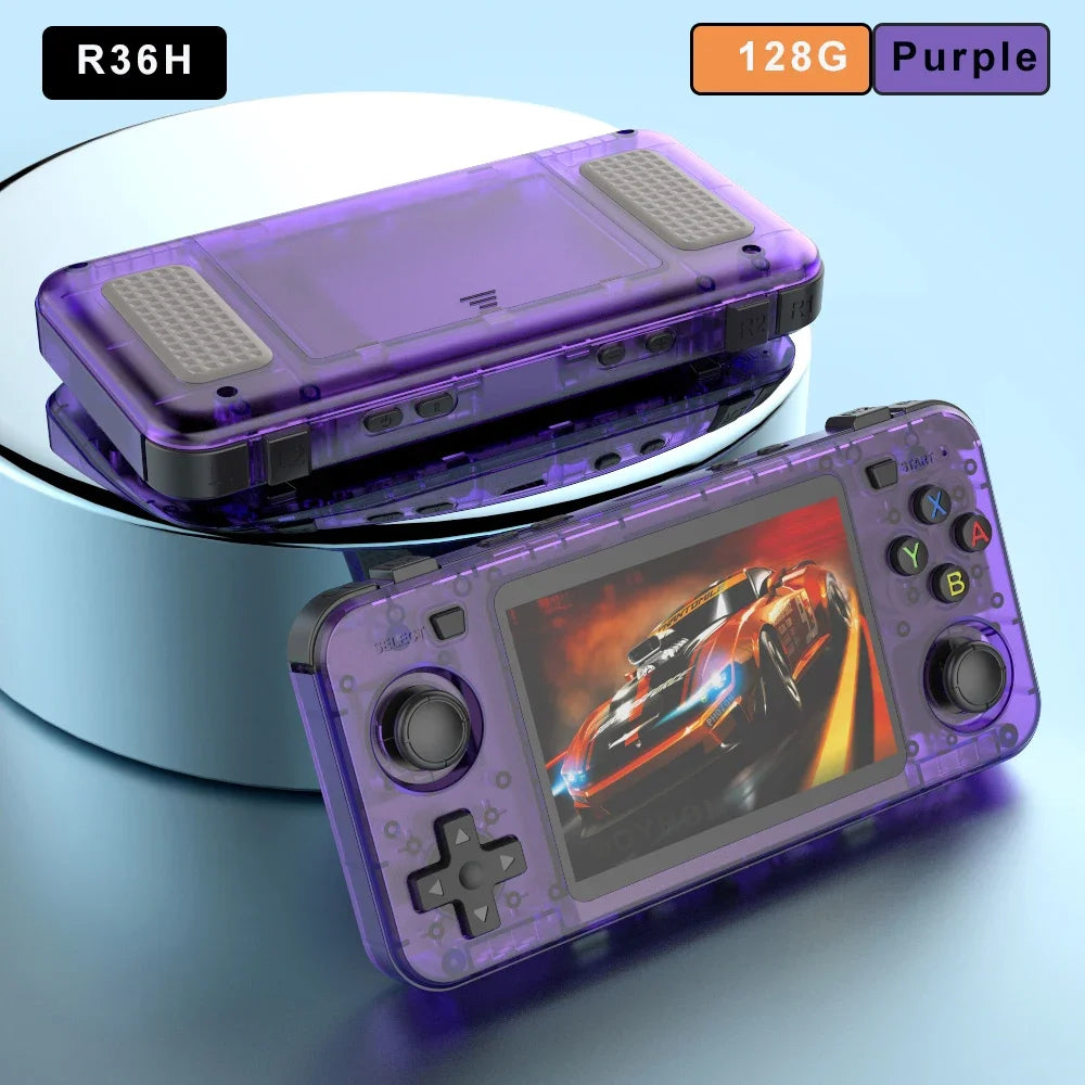 15000+ Ready Games! 3.5" IPS Retro Handheld Console RK3326, 3000mAh Long Play original ARKOS Blue R36H 64GB 128GB