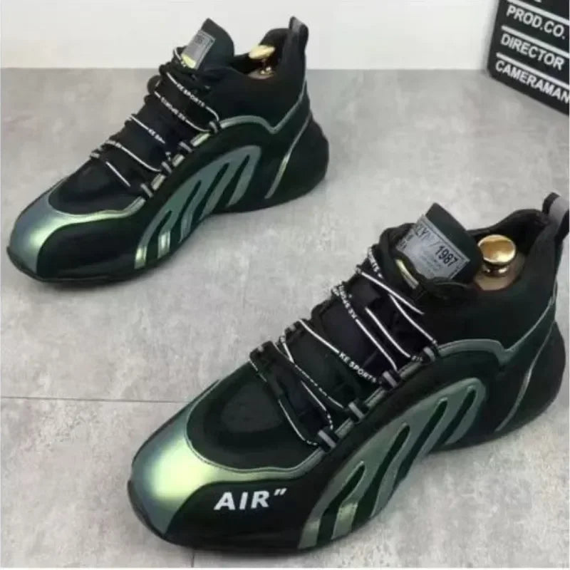 Sneakers Men Fashion  Casual Lightweight Breathable Running Shoes Men Sneakers Lace-up Platform Sneakers Footwear Zapatos Hombre.