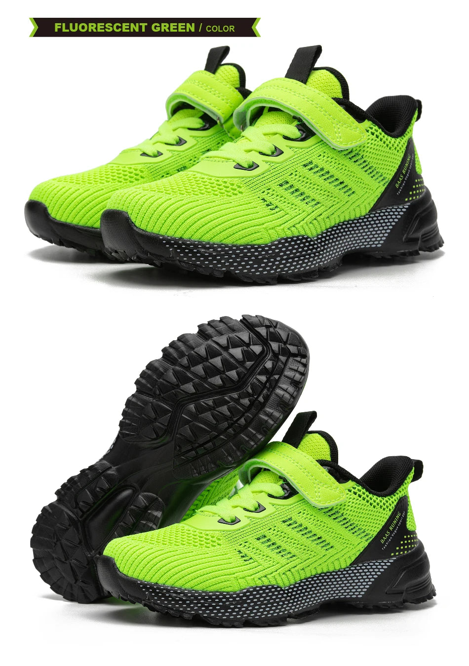 Baasploa Children Running Shoes Fashion Lightweight Boys Sport Sneakers Breathable Mesh Tenis School Shoes for Boys Kids Sneaker