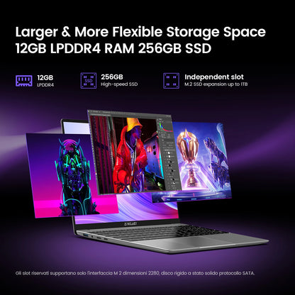 【New】Teclast F16Pro Laptop 15.6 Inch 1920X1080, 12Gb / 16Gb Ram, 256Gb / 512Gb Rom, Backlit Keyboard, for Intel N95, Mini-Hdmi.