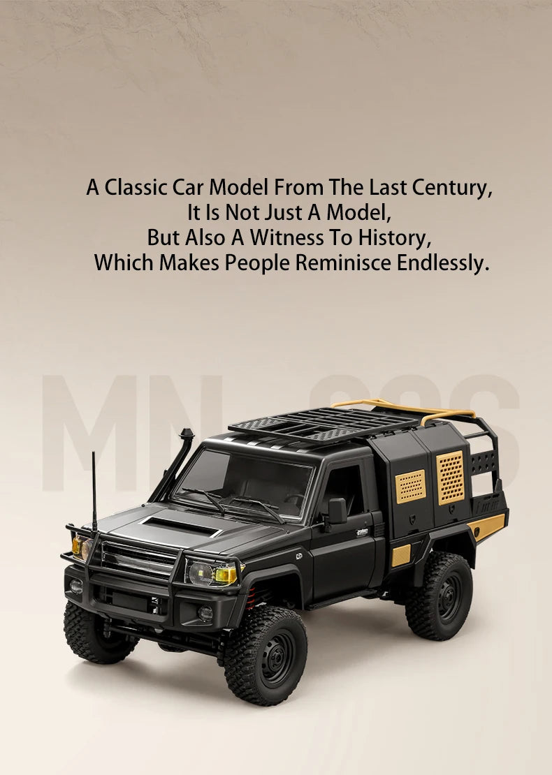 MN82S RC Crawler 1/12 Full Scale LC79 RC Pickup Short Truck 4WD Remote Control Climbing Off-road Car Toys for Kids Adults Gifts.