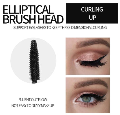 YANQINA Liquid Eyeliner Pencil 4D Waterproof Mascara Set Cosmetics Eye Liner Thick Curling Mascara Eyebrow Pencil Eyes Makeup.