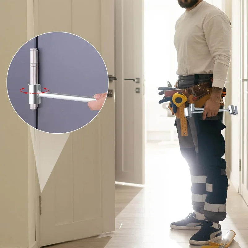 Doppelseitiges Scharnier-Einstellwerkzeug Reparaturschlüssel für Türen Schränke Möbel Haushalt mit Rundbolzen langlebige praktische Handwerkzeuge ideal für Zuhause Werkstatt zeitsparend multifunktional und robust