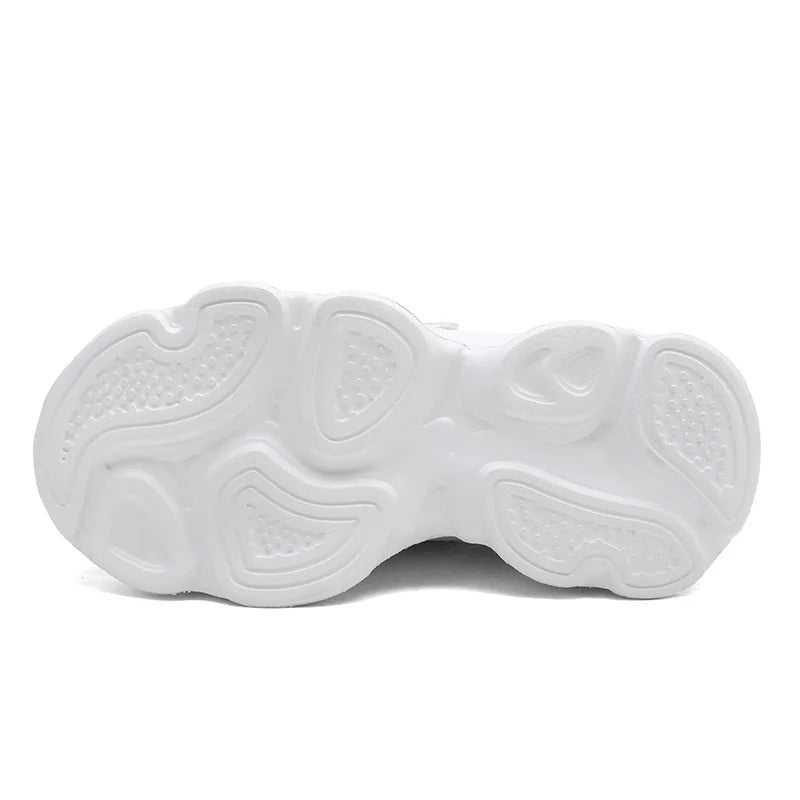 Children's Fashion Sports Shoes Breathable Student Black School Walking Shoes Anti-skid Boys& Girls Casual Running Sneaker.