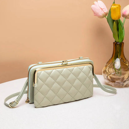 Fashion Women Luxury Leather Single Shoulder Bags Ladies Large Capacity Crossbody Mobile Phone Purse Female Messenger Wallet.