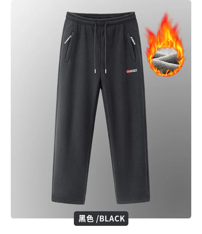 Winter Fleece Ski Pants Men's High Quality Extreme Cold Wool Thick Warm Trousers Women New 2025 Outdoor Camping Work Sweatpants