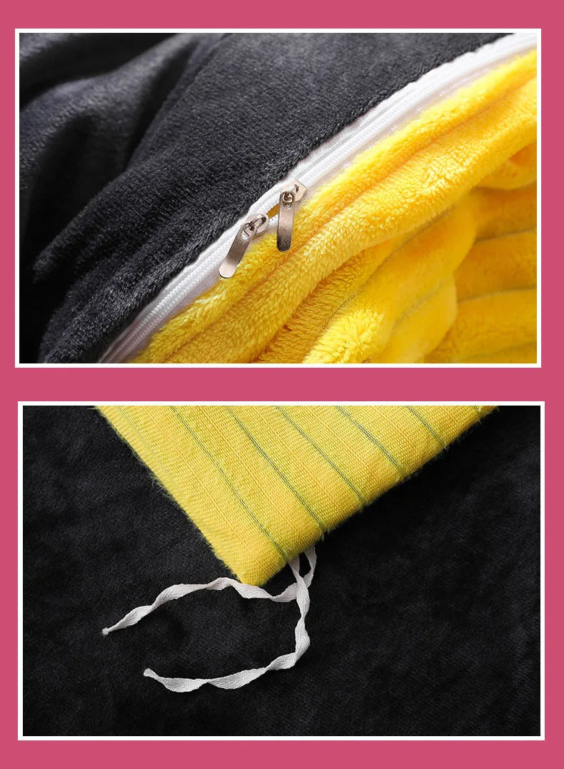 Winter Warm 3pcs Bedding sets Double bed Quilt Cover Thick double-sided velvet king Twin queen size duvet cover with pillowscase.