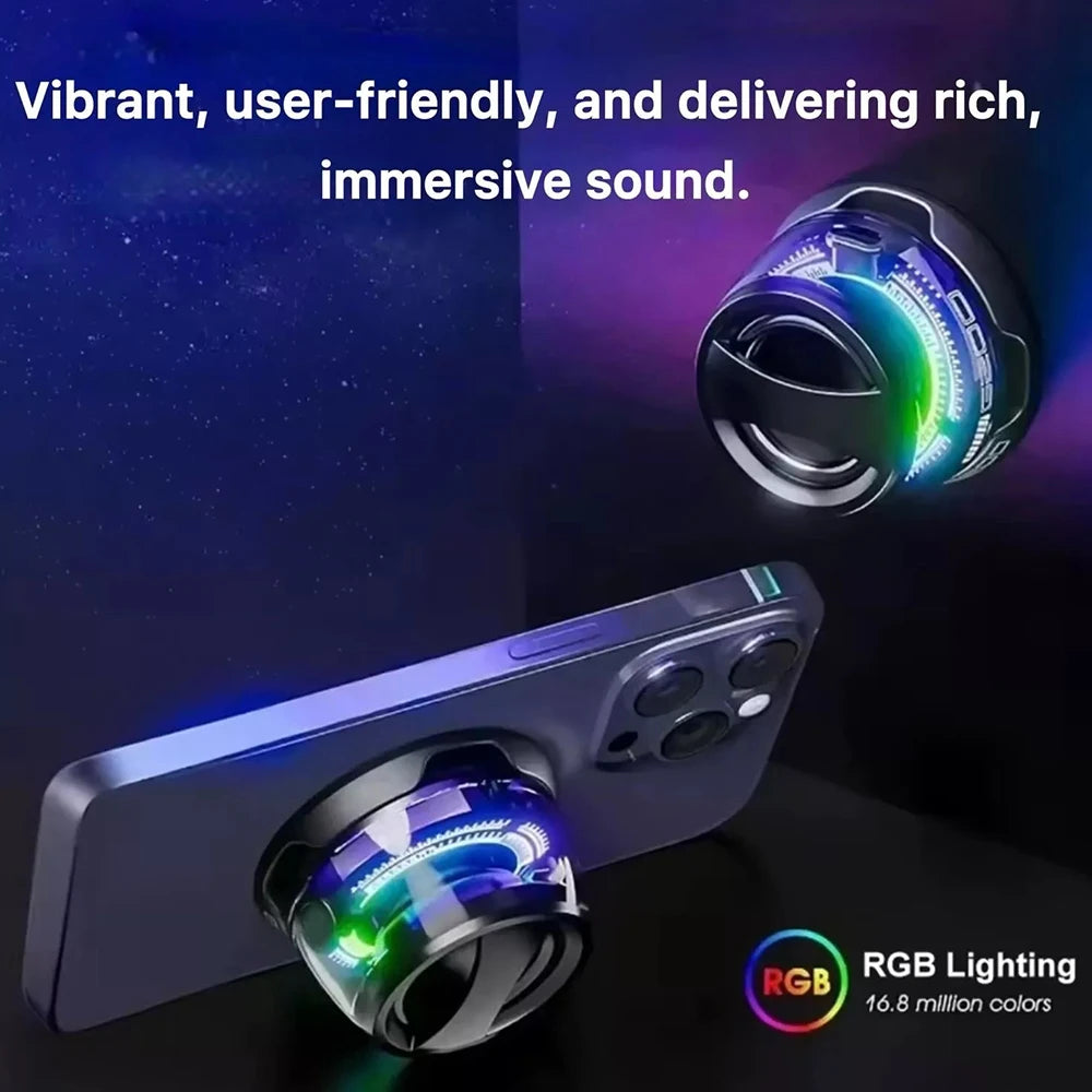 G200 Magnetic Portable Bluetooth 5.3 Speaker Mini Sound Box Multifunctional LED Color Light Stereo Soundbar Wireless Loudspeaker