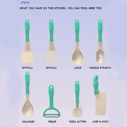 Kids Kitchen Toys Set 92/69/59 PCS Play Kitchen Accessories Kit with Play Pots Pretend Food Cooking Toy Toddler Girls Boy Gift.