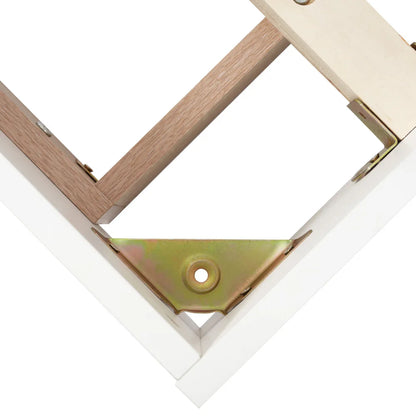 Doppelbett, Holzbett, schwebendes Bett mit Kopfteil des Bettrahmens und Lattenrost, 205 x 144 x 90,5 cm, Set in Eiche Sonoma/Weiß (ohne Matratze)