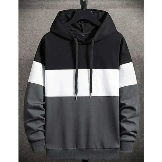 Men's Hoodies Fashion 3D Color Block Print Sweatshirts For Men Casual Simple Style Oversized Pullover Autumn and Winter Clothing.