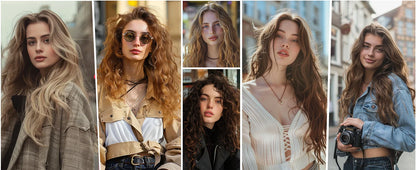 Professional 6IN1 1300W Multi-Functional Hair Styler - Dry, Straighten, Curl with Brush, Ideal for Salon & Home Use.