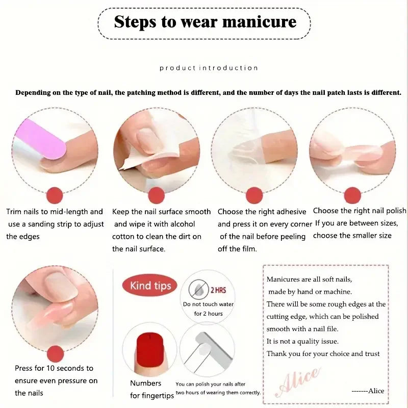 Glossy Press on Nails Set Short Oval Shiny Gradient French Nail Art Design Reusable Full Cover Fake Nails with Glue for Girls.