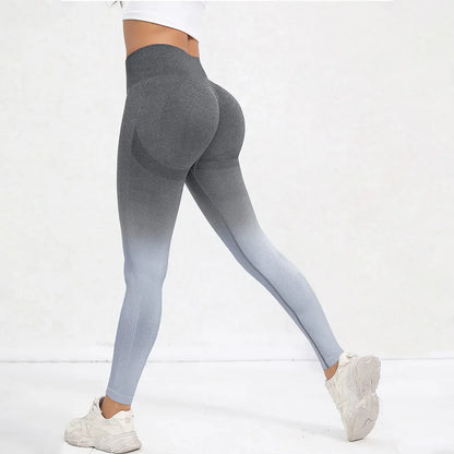 Tie Dye Seamless Leggings for Women High Waist Yoga Pants, Scrunch Butt Lifting Elastic Tights.