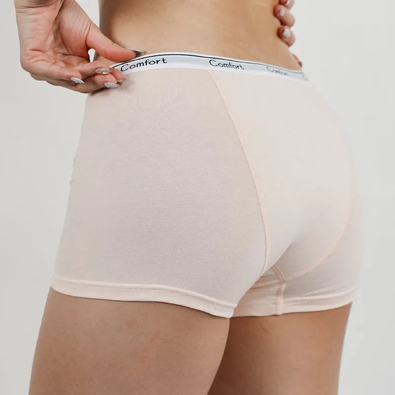 Cotton Menstrual Panties Women Leak Proof Boxer Short Underwear Female Menstruation Period Boyshort Underpants Woman Panty Panti.