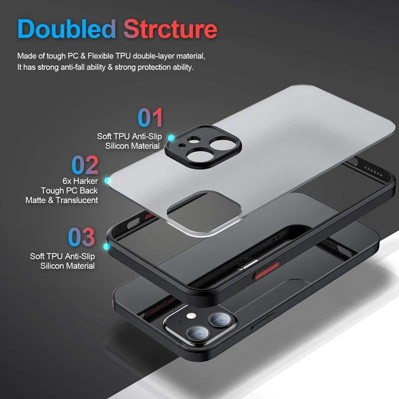 New Armor Bumper Shockproof Phone Case For Apple iPhone 17 Pro Max iphone17 Pro Max 17Pro 17 Air Silicone Hard Cover Capa.