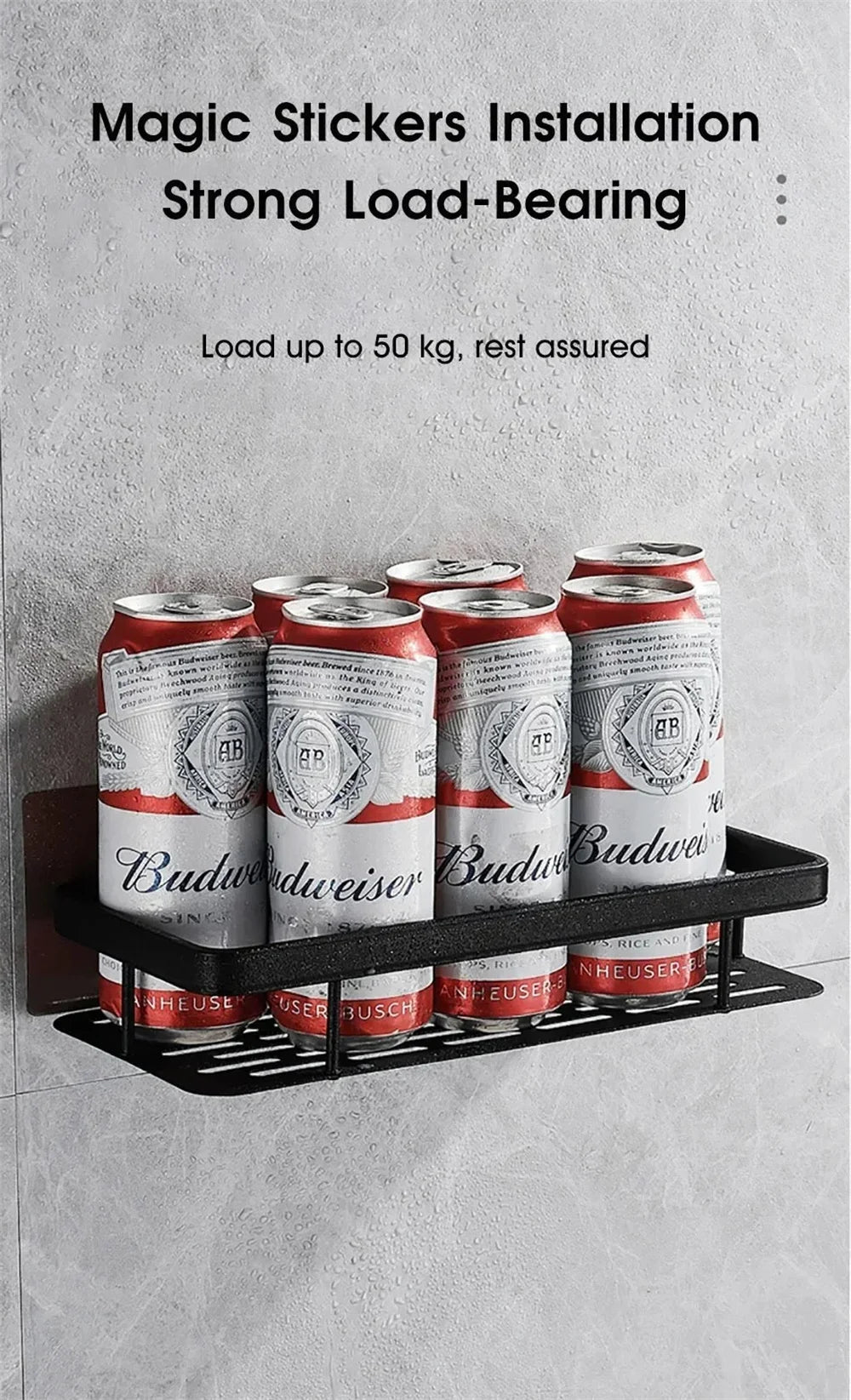 Badezimmerregal ohne Bohren, Wand-Eckregal, Toilettenartikel, Make-up, Shampoo, Aufbewahrung, Organizer, Handtuchhalter, Duschregal, Wohnaccessoires