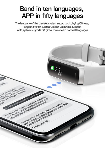 LIGE Amoled Smart Watch Smartwatch Band Women Heart Rate Blood Waterproof Connected Smart Bracelet Sport Fitness Tracker  Watch.