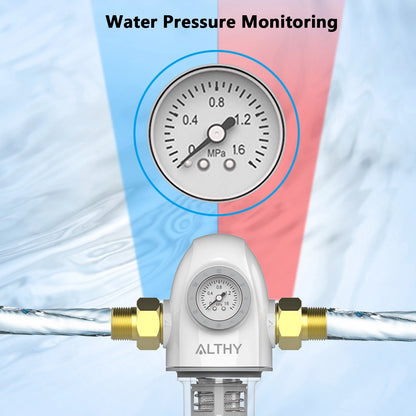 ALTHY PRE-AUTO2 Automatic Flushing Backwash Prefilter Spin Down Sediment Water Filter Central Whole House Purifier System.