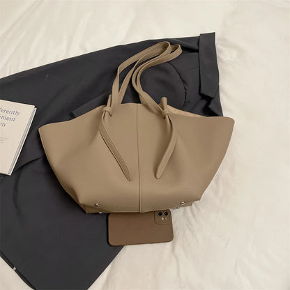 Branded Designer Shoulder Tote Bags For Women Soft PU Leather 2-IN-1 Big Capacity Shopper Tote Set 2025 Luxury Designer Handbags.