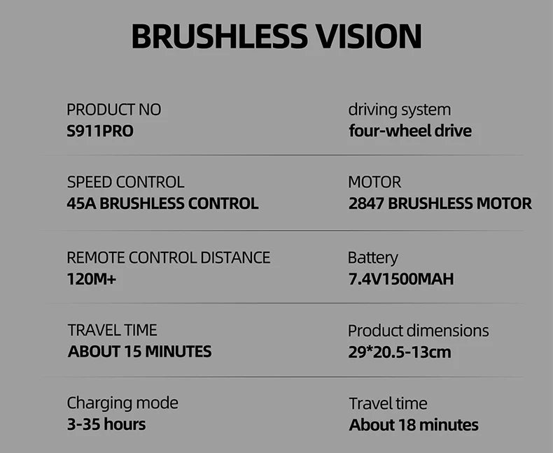 Teeggi S911 PRO 1:16 RC Racing Car 4WD RC CAR 70KM/H High Speed Off-Road Car 2.4G Remote Controller Toy For Children Gifts