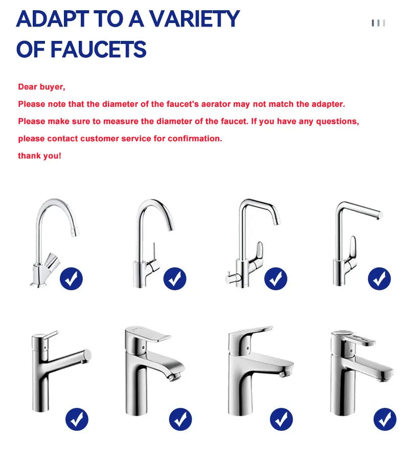 Wheelton Stainless Steel Kitchen Tap Filter Household Ceramic Water Purifier Faucet Water Filter  Activated Carbon Filtration