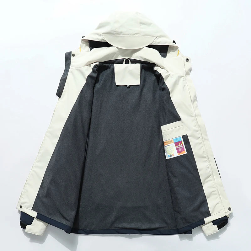 MANTLCONX New Waterproof Men's Jacket Coat Outdoor Hooded Men's Spring Jacket Windbreak Autumn Male Coat Fashion Clothing Brand.