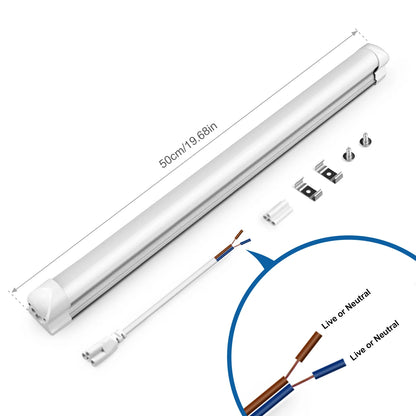 50CM T5 T8 Aluminum LED Light Tube 15W 25W LED Lamp Tube 220V For Desk Work Shop Garage Warehouse Kitchen Cabinet Lighting.