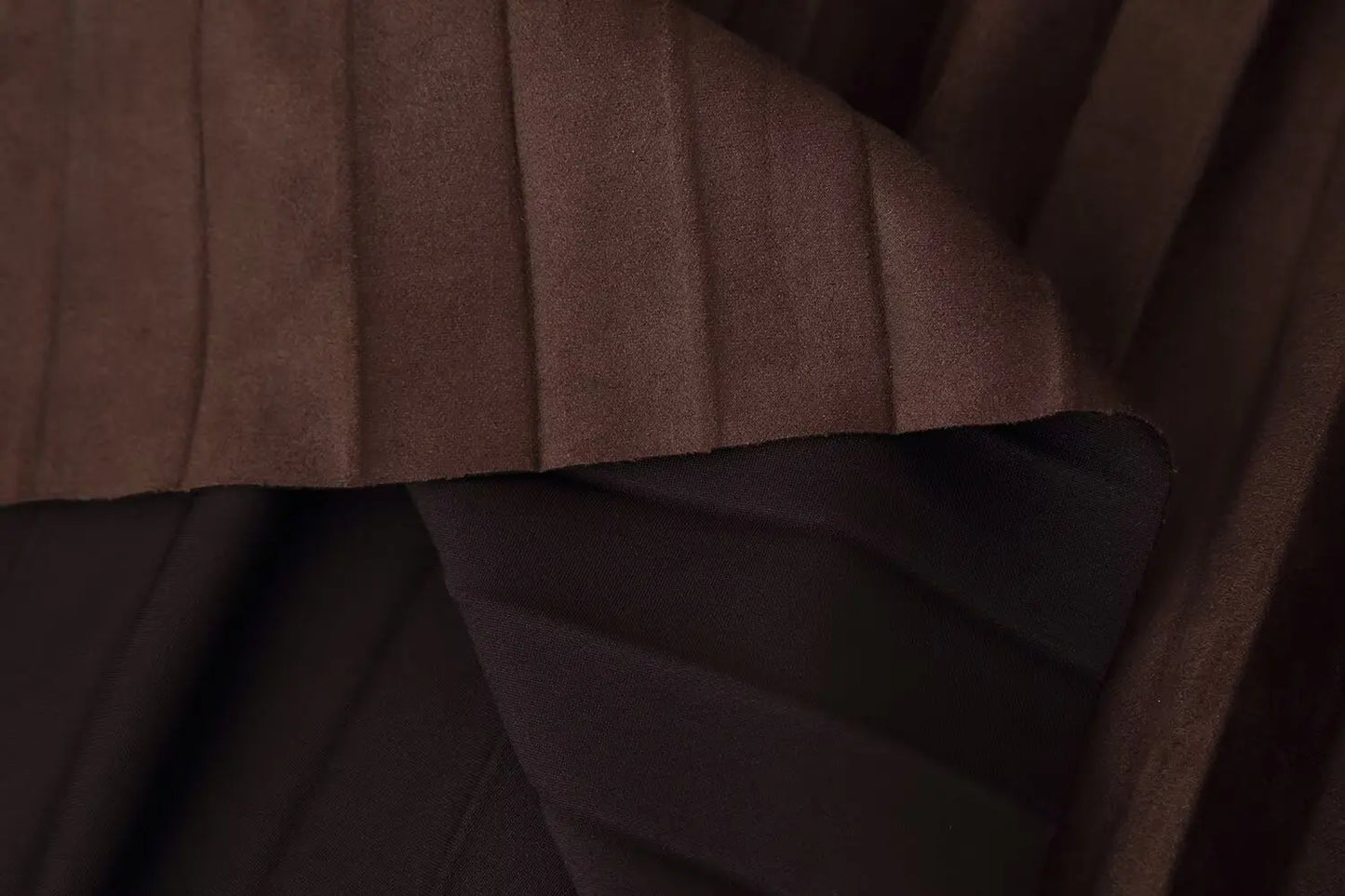 European and American style autumn new fashion trend casual simple women's matching belt suede effect pleated midi skirt.